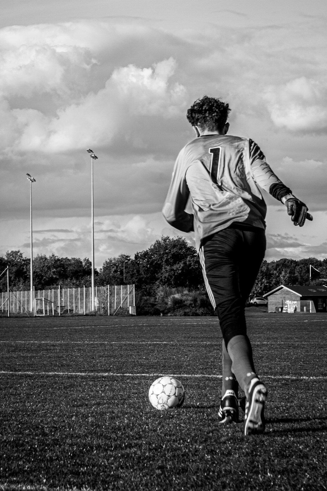 Portrait of a Uruguayan football player in team kit