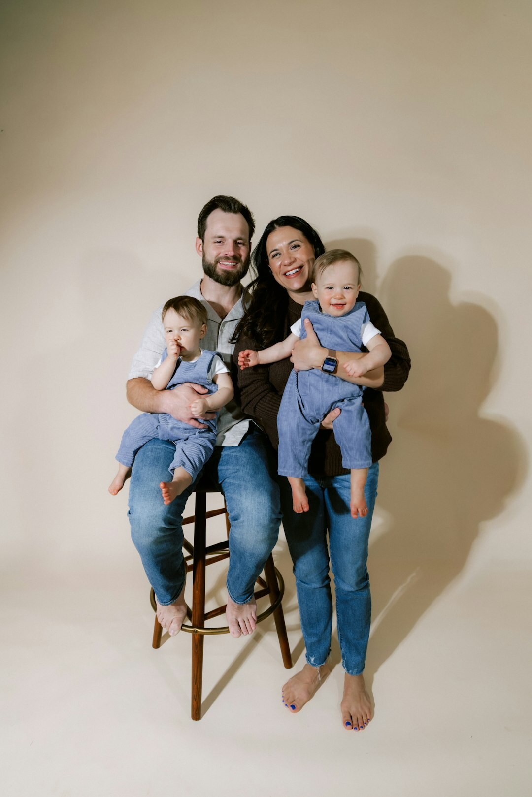 family portrait at home